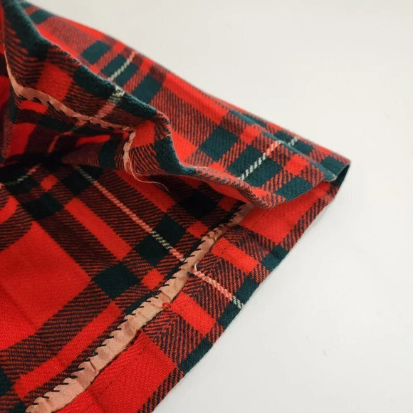 Vintage Girls  Plaid Schoolgirl Skirt Red Teacher's Pet - Picture 4 of 8